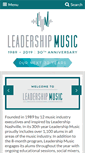 Mobile Screenshot of leadershipmusic.org