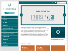 Tablet Screenshot of leadershipmusic.org